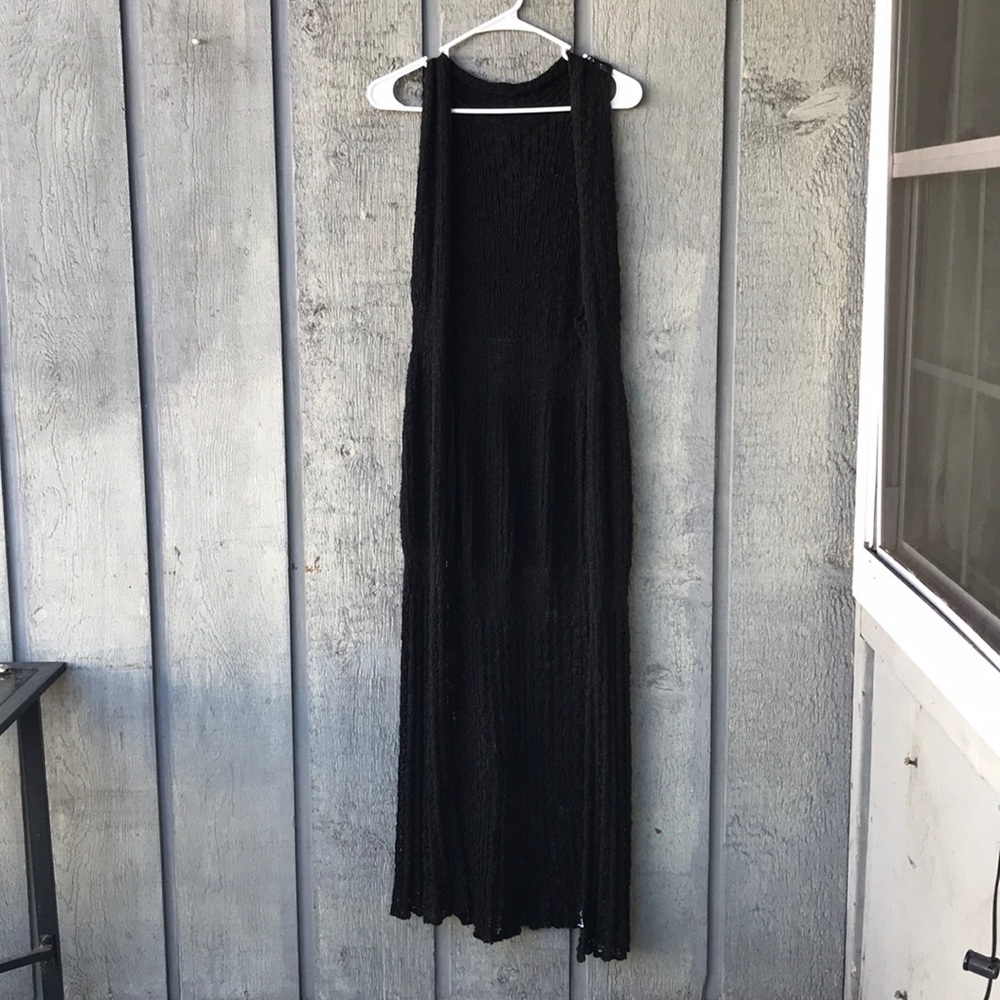 Full length sweater vest